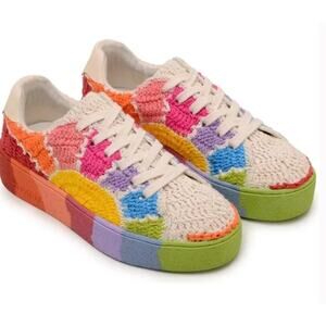 Farm Rio Crochet Sunset Platform Sneakers